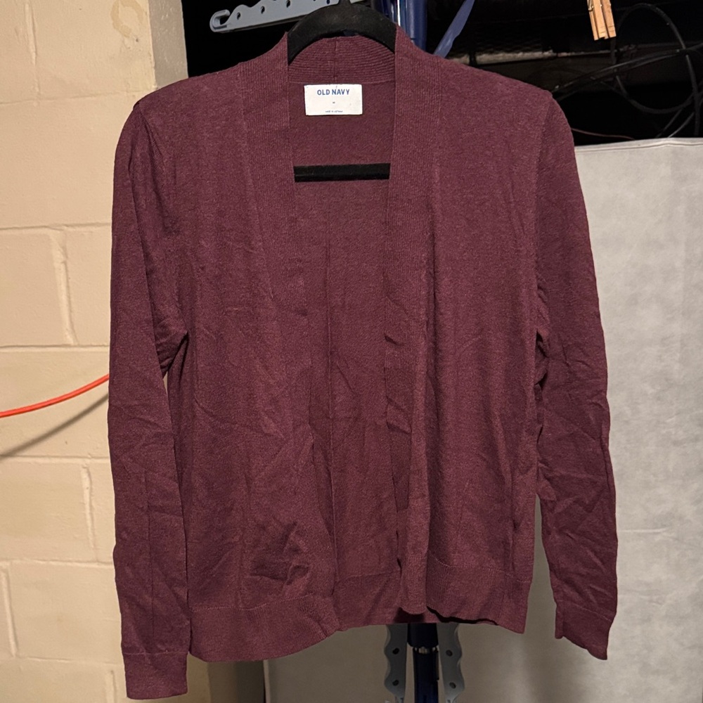 Old Navy Burgundy Cardigan